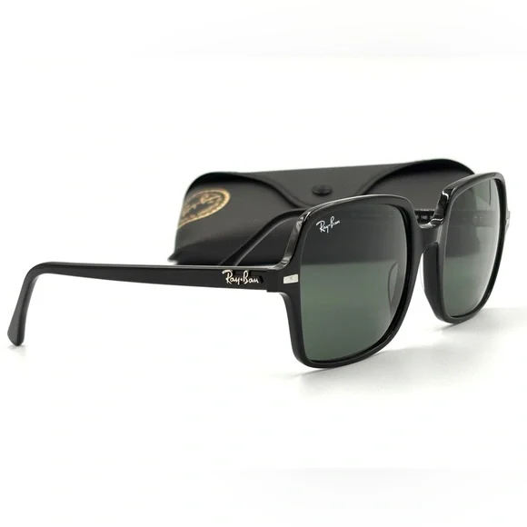 Ray-Ban Womens Black Rb1973 Sunglasses Square II 901/31 53-140 - Picture 6 of 14